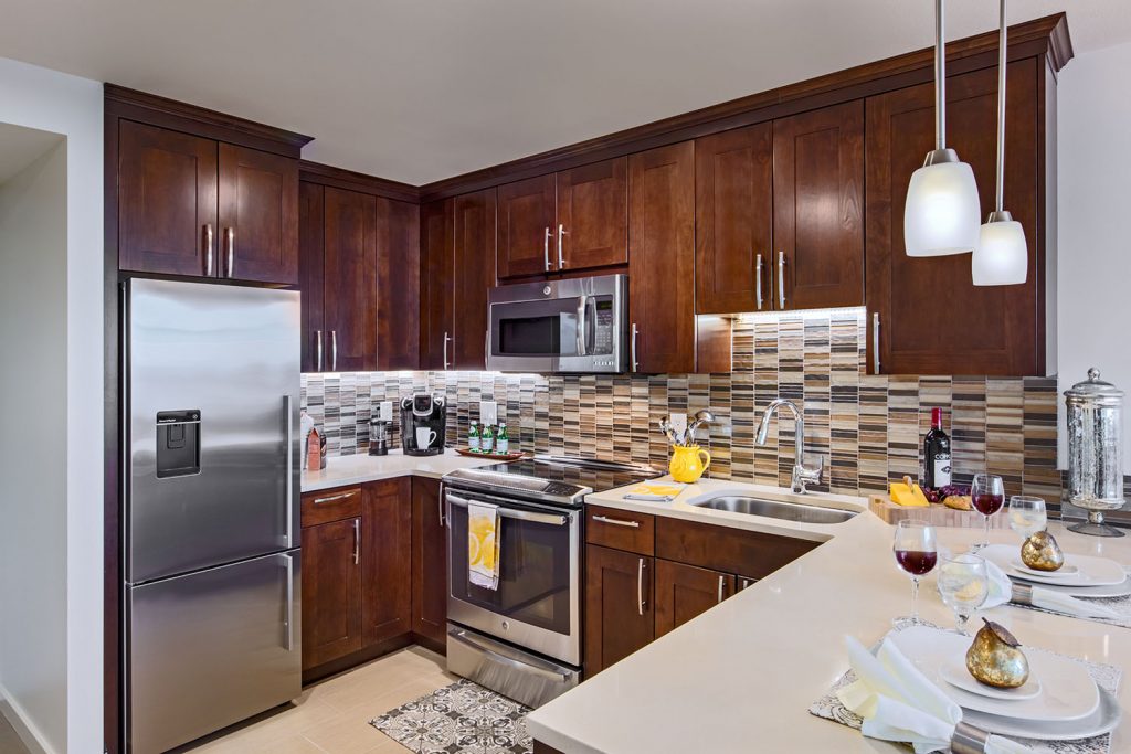 Parkshore Senior Living apartment kitchen